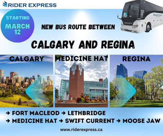 New bus route between Calgary and Regina